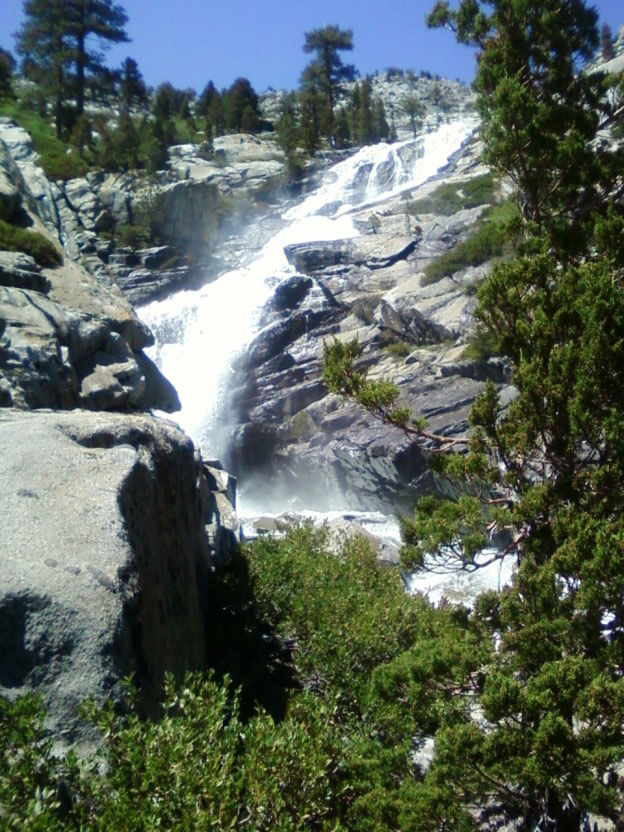 horsetail falls waterfall in el dorado county