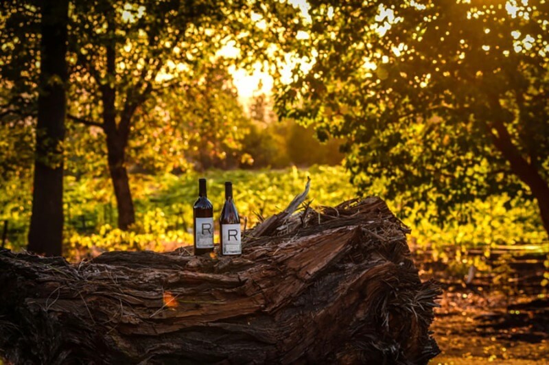 el dorado county wine on a log