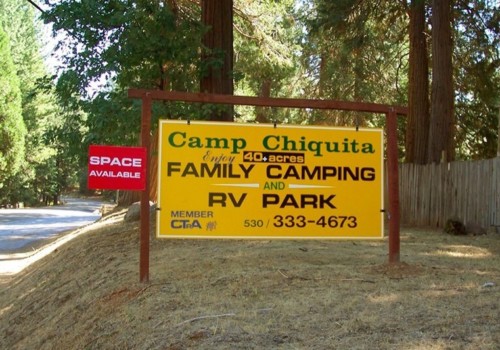 el dorado county camping sign