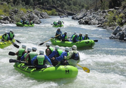 Whitewater river rafters on South Fork of the American River, El Dorado County
