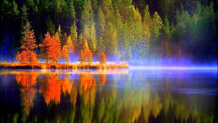 el dorado county mist on a lake