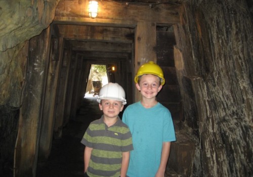 Children in Gold Bug Mine, El Dorado County