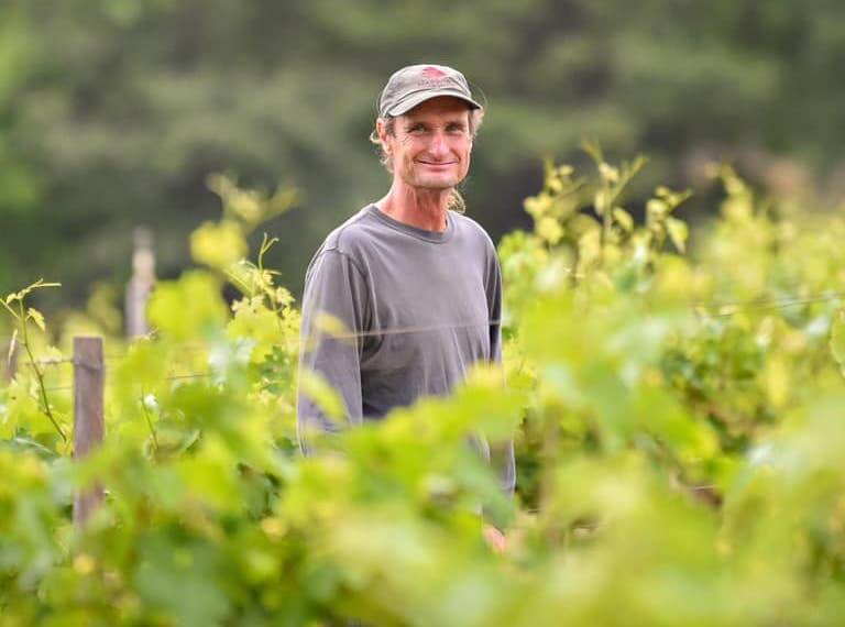 Paul Bush among the vineyards in El Dorado County