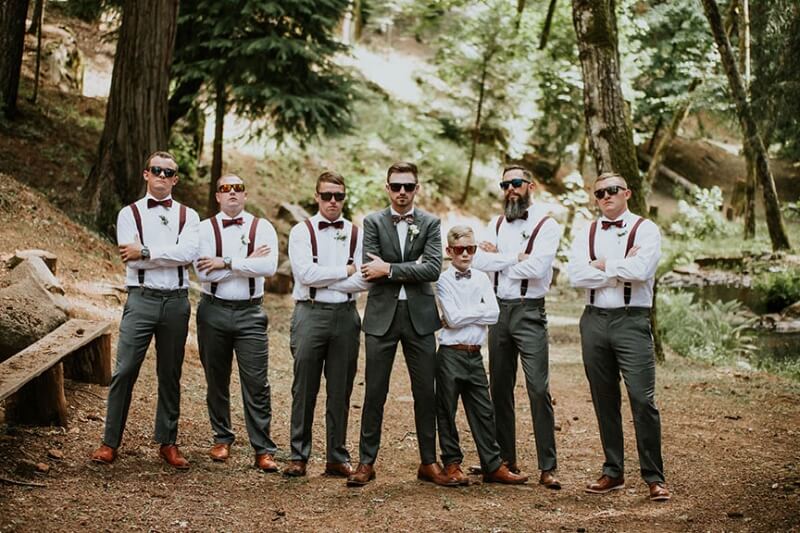 el dorado county wedding party