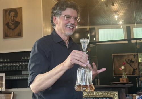 Marco Cappelli pouring at Cappelli Wine in Placerville, CA